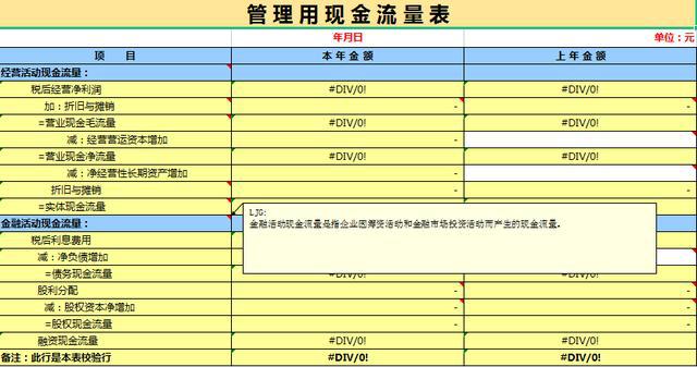 企业财务报表